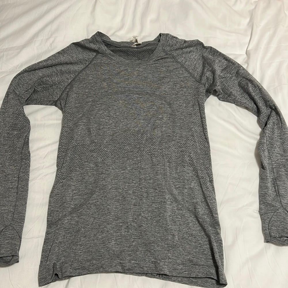 Lululemon swiftly tech grey long sleeve